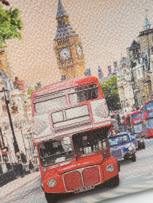 YESBAG Geantă tip clutch medie cu manșetă Curcubeul Londrei - Genți femei