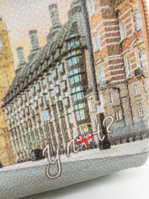 YESBAG SPECIAL Carcasă cu fermoar dublu pentru carduri Trandafir englezesc - Portofele femei