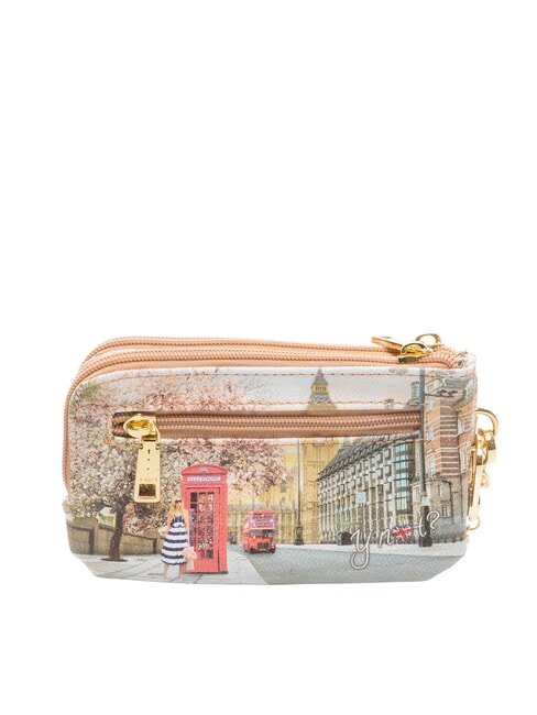 YESBAG SPECIAL Carcasă cu fermoar dublu pentru carduri Trandafir englezesc - Portofele femei