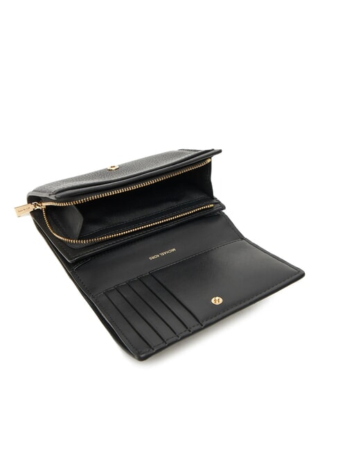 JET SET Portofel mediu din piele negru - Portofele femei