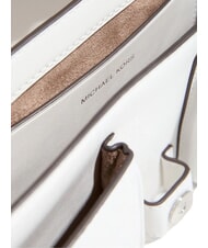 MICHAEL KORS COLBY Geantă de umăr medie din piele alb optic - Genți femei - 4