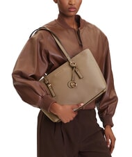 MICHAEL KORS QUINN Geantă de cumpărături medie din piele mesteacăn - Genți femei - 5