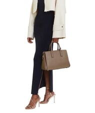 MICHAEL KORS LAILA Geantă de m&acirc;nă din piele cu curea de umăr mesteacăn - Genți femei - 5