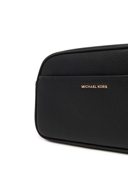 JET SET Geantă de umăr din piele pentru cameră negru - Genți femei