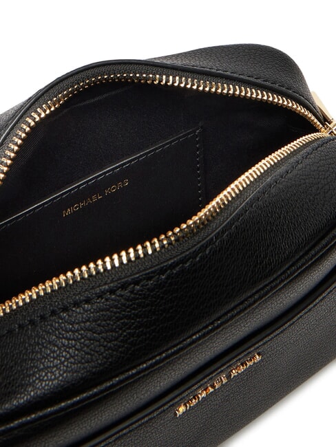 JET SET Geantă de umăr din piele pentru cameră negru - Genți femei