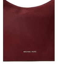 MICHAEL KORS NOLITA Geantă de umăr mare din piele nubuc s&acirc;nge de bou - Genți femei - 3