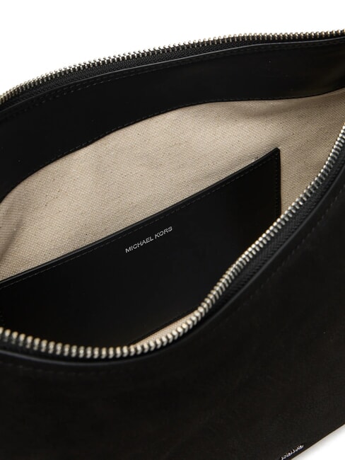 NOLITA Geantă de umăr mare din piele nubuc negru - Genți femei