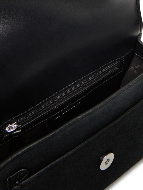 CLAIRE Geantă de umăr din piele &icirc;ntoarsă negru - Genți femei