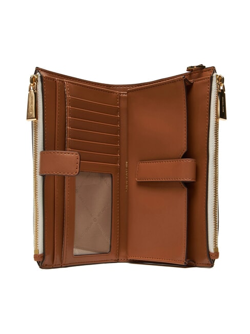 JET SET Portofel tip clutch cu m&acirc;ner vanilie - Genți femei