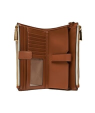 MICHAEL KORS JET SET Portofel tip clutch cu m&acirc;ner vanilie - Genți femei - 2