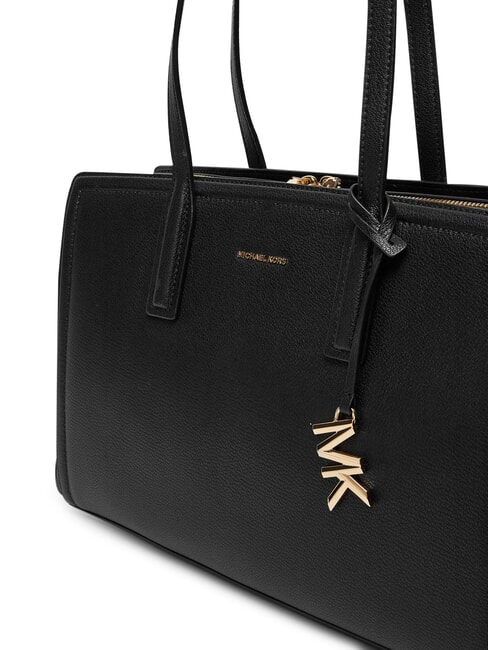 LAILA Geantă de umăr din piele negru - Genți femei