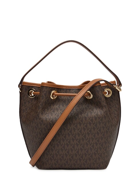 AVERY Geantă tip găleată cu curea de umăr brun/ghindă - Genți femei