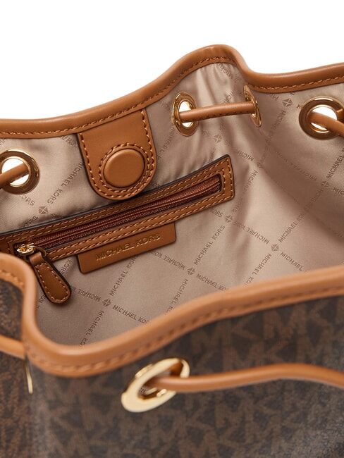 AVERY Geantă tip găleată cu curea de umăr brun/ghindă - Genți femei