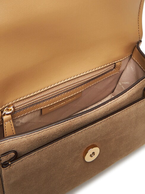 CLAIRE Geantă de umăr din piele &icirc;ntoarsă coji - Genți femei