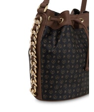 POLLINI HERITAGE Geantă de umăr tip găleată negru maro - Genți femei - 3