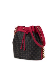 POLLINI HERITAGE Geantă de umăr tip găleată lac negru - Genți femei - 2