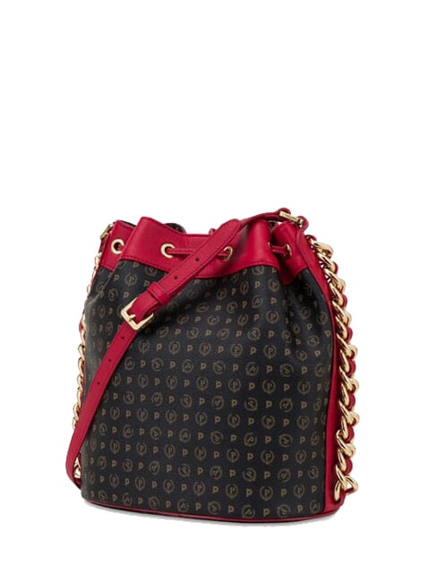 HERITAGE Geantă de umăr tip găleată lac negru - Genți femei