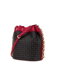 POLLINI HERITAGE Geantă de umăr tip găleată lac negru - Genți femei - 4