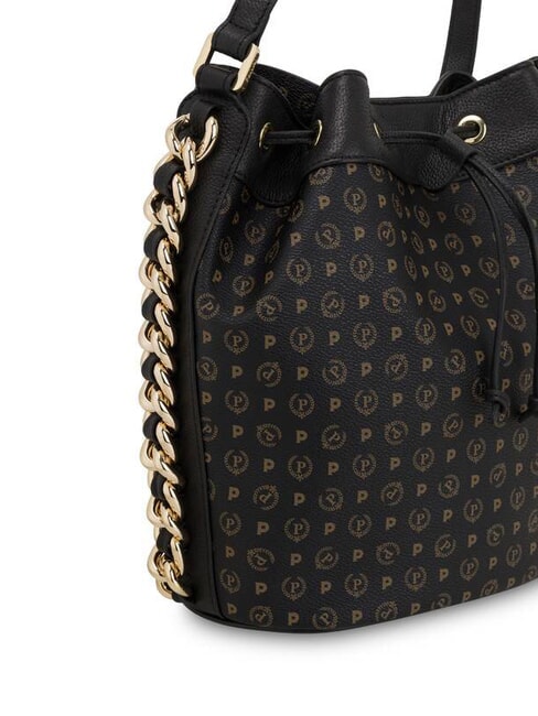 HERITAGE Geantă de umăr tip găleată negru - Genți femei