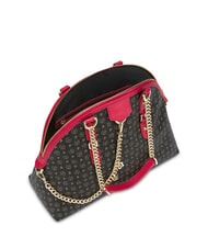 POLLINI HERITAGE Geantă de umăr Dome cu m&acirc;nere din lanț lac negru - Genți femei - 5