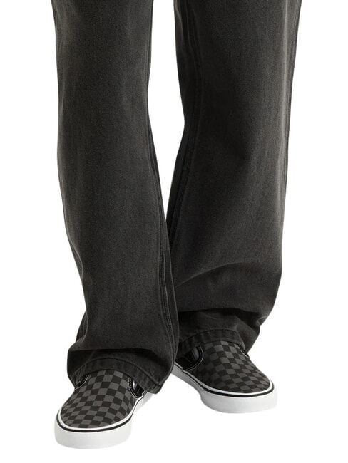 CLASSIC SLIP-ON CLASSIC Slip on pentru femei negru/cositor cu tablă de carouri - Pantofi unisex