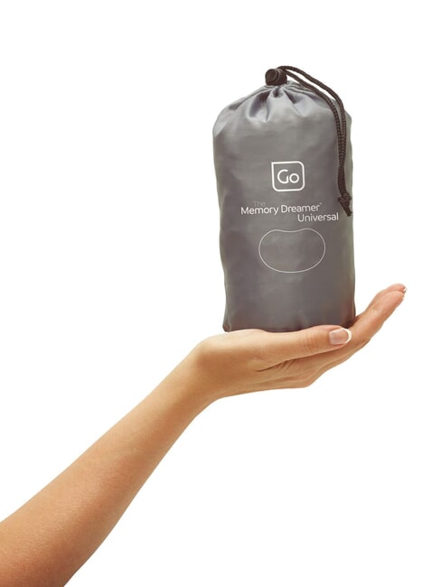 GO Pernă de g&acirc;t sau spate din spumă cu memorie gri - Accesorii de călătorie