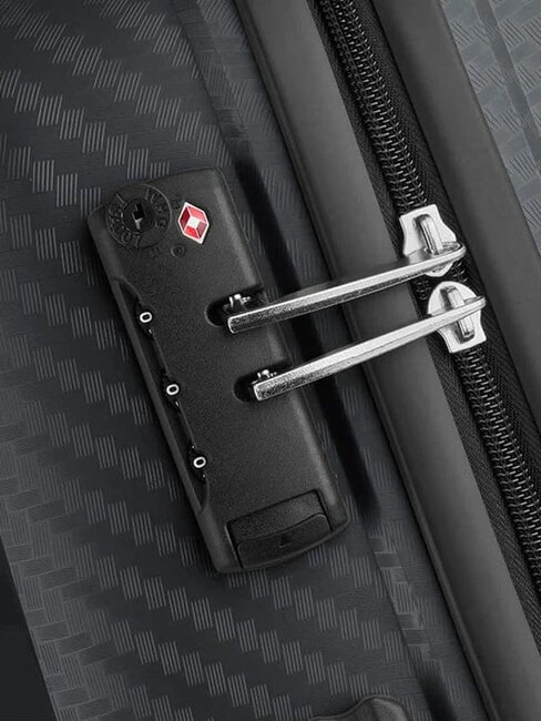 BINALONG Bagaj de m&acirc;nă tip troler subțire negru - Bagaje de m&acirc;nă