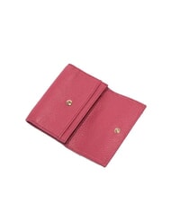 COCCINELLE METALLIC SOFT Portcard din piele ciocănită lemn de trandafir - Portofele femei - 2