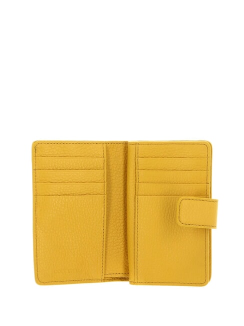 METALLIC SOFT Portofel din piele texturata &icirc;nsorită - Portofele femei