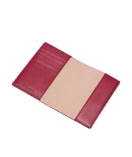 COCCINELLE METALLIC SOFT Suport pașaport din piele ciocănită sangrie - Accesorii de călătorie - 2