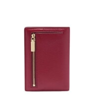 COCCINELLE METALLIC SOFT Suport pașaport din piele ciocănită sangrie - Accesorii de călătorie - 4