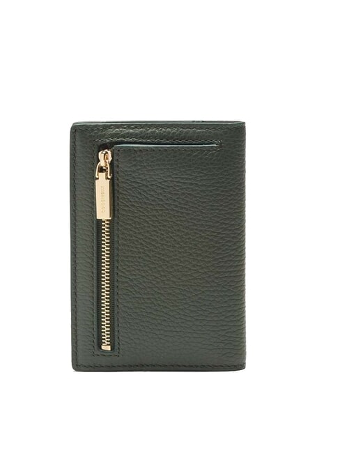 METALLIC SOFT Suport pașaport din piele ciocănită algele - Accesorii de călătorie