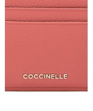 COCCINELLE METALLIC SOFT  Suport plat pentru card din piele oală - Portofele femei - 2
