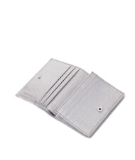 COCCINELLE METALLIC SOFT Portofel mic din piele SILVER - Portofele femei - 2