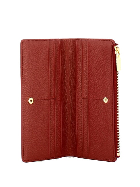 METALLIC SOFT Portofel de piele coniac - Portofele femei