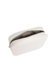 COCCINELLE TEBE Geantă mică din piele texturată alb - Genți femei - 3