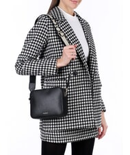 COCCINELLE TEBE Geantă mică din piele texturată alb - Genți femei - 5