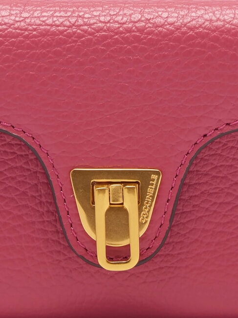 BEAT SOFT Mini portofel din piele lemn de trandafir - Portofele femei