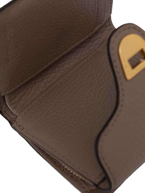 BEAT SOFT Mini portofel din piele taupe cald - Portofele femei