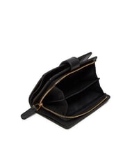 COCCINELLE DEW Portofel mediu din piele ciocănită negru - Portofele femei - 3