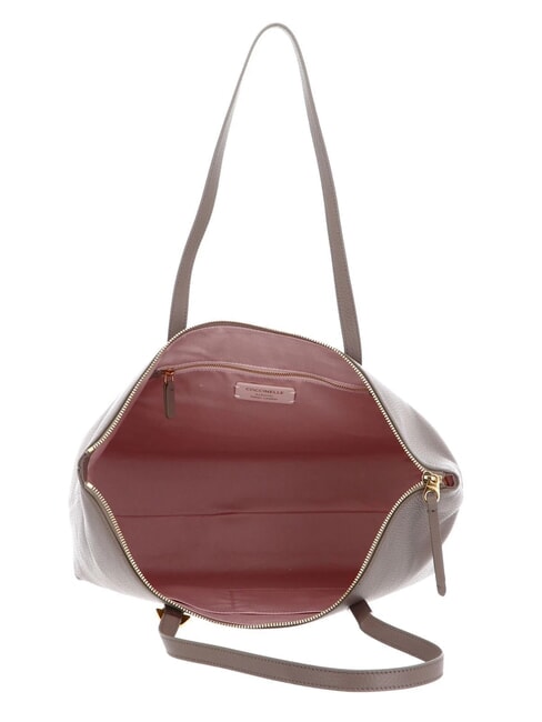 GLEEN Geanta de cumparaturi din piele taupe cald - Genți femei