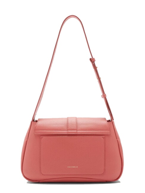 HIMMA Geantă de umăr din piele ciocănită oală - Genți femei