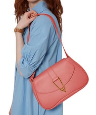 COCCINELLE HIMMA Geantă de umăr din piele ciocănită oală - Genți femei - 5