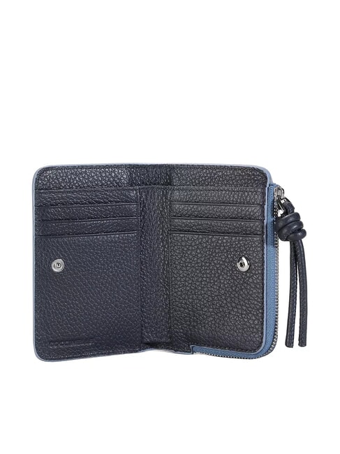 MYRTHA MAXI LOG Portofel mediu din piele cu fermoar verde muschi / litchi - Portofele femei