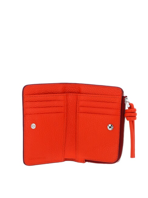 MYRTHA MAXI LOG Portofel mediu din piele cu fermoar iarba gr / mos gr - Portofele femei