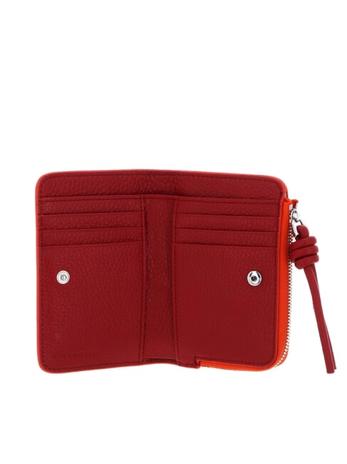 MYRTHA MAXI LOG Portofel mediu din piele cu fermoar gazpacho/sangri - Portofele femei