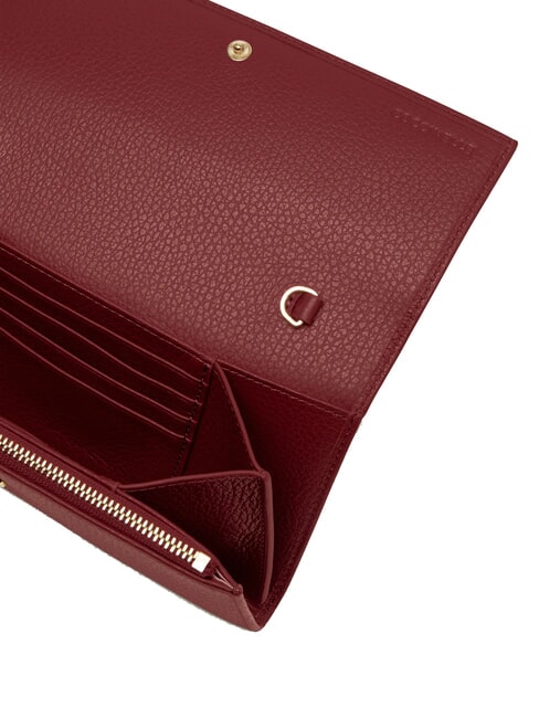 METALLIC SOFT Geantă de umăr din piele cu curea de m&acirc;nă coniac - Genți femei