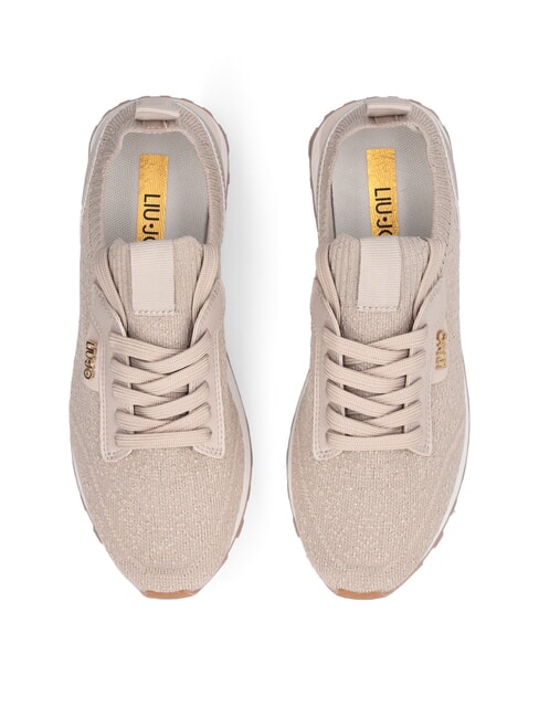 EVELYN 916 Adidași tip șosetă fr&acirc;nghie strălucitoare - Pantofi femei