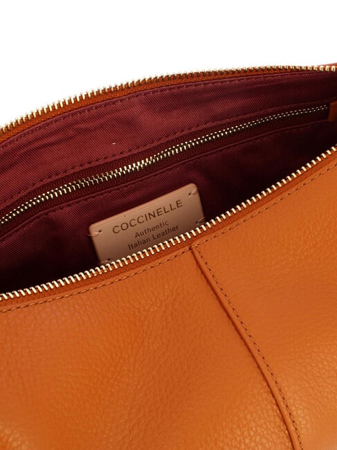 ABIGAIL Geantă de umăr din piele ciocănită CUIR - Genți femei