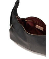 COCCINELLE ABIGAIL Geantă de umăr din piele ciocănită negru - Genți femei - 4